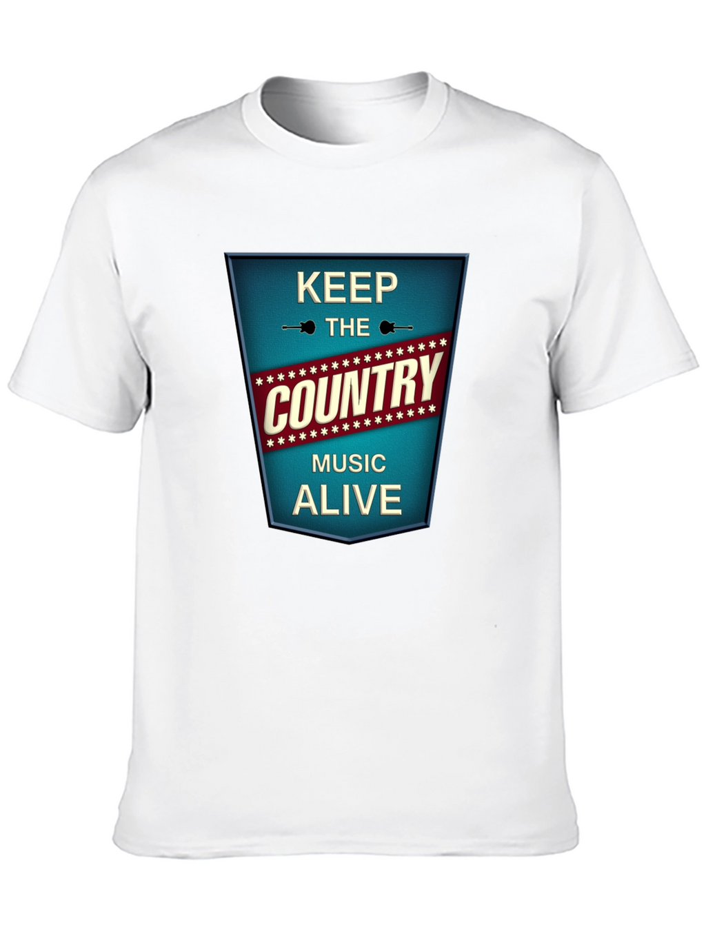 Keep The Country Music Alive Black T-Shirt