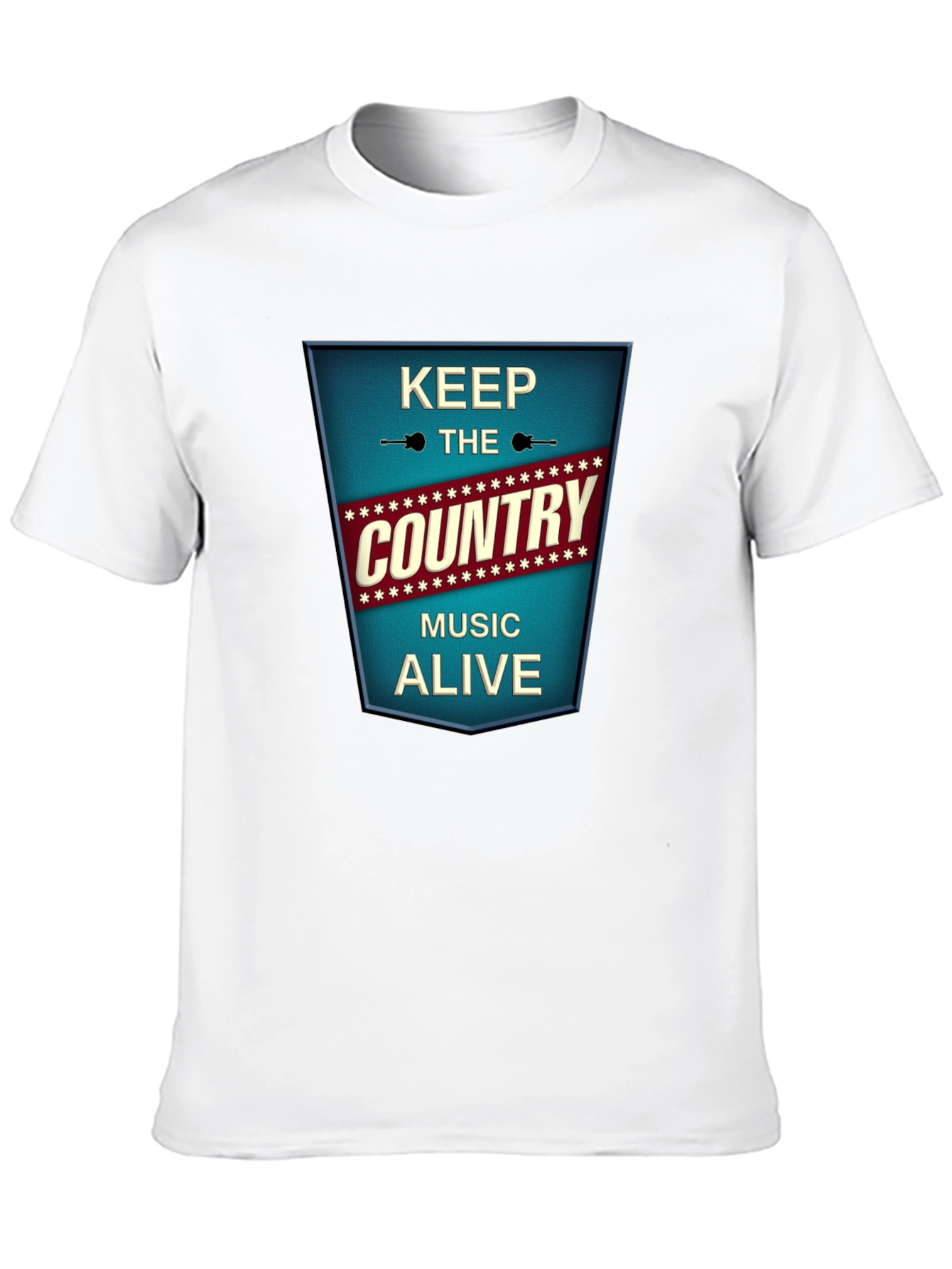 Keep The Country Music Alive Black T-Shirt