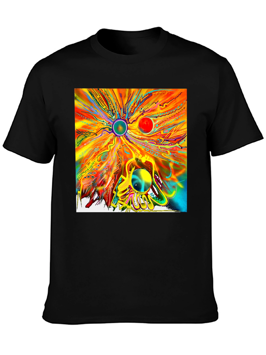 Abstract Art Graphic T-Shirt - Unique Design Tee
