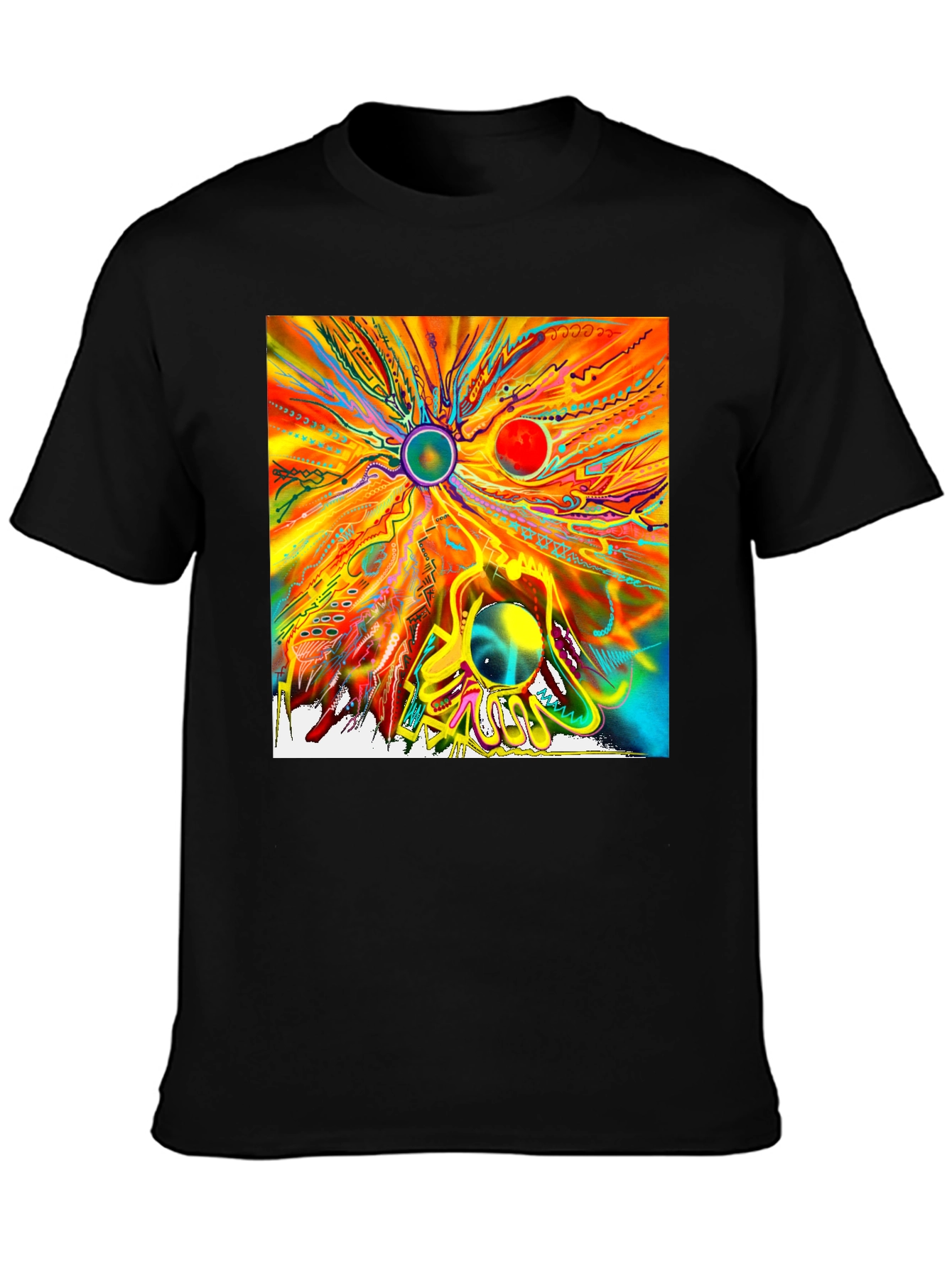 Abstract Art Graphic T-Shirt - Unique Design Tee