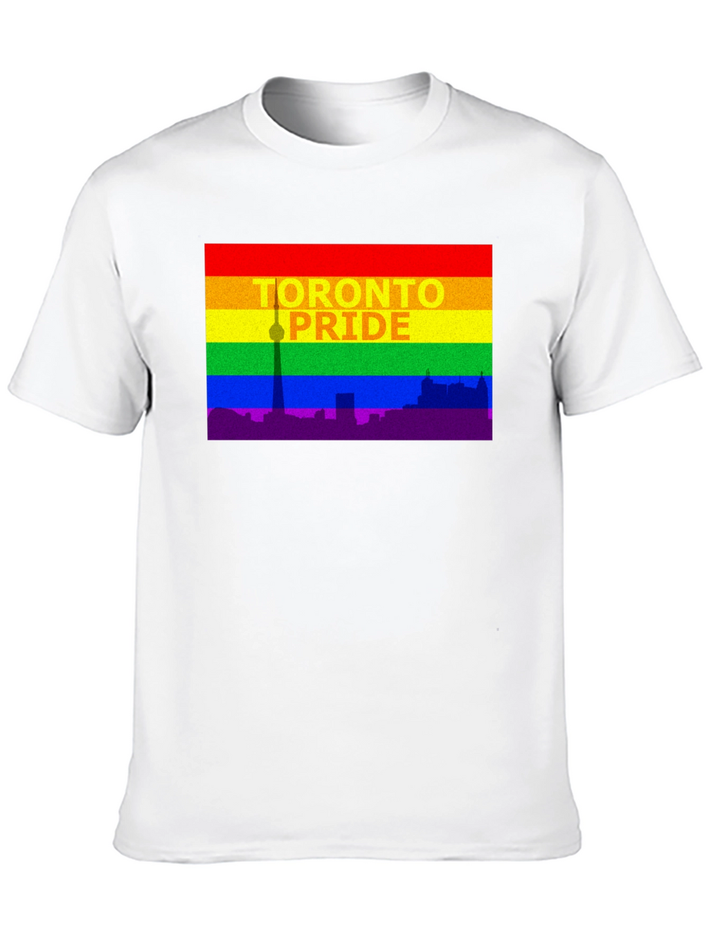 Toronto Pride T-Shirt - Cityscape Rainbow Tee