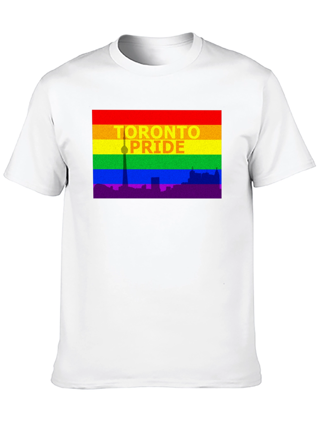 Toronto Pride T-Shirt - Cityscape Rainbow Tee