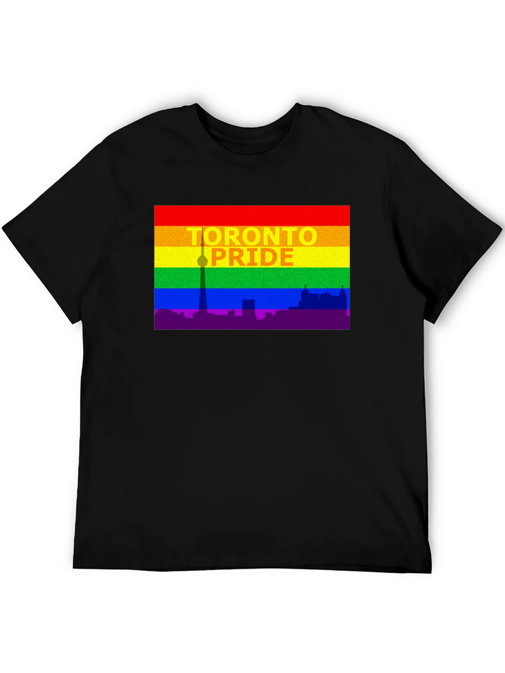 Toronto Pride T-Shirt - Cityscape Rainbow Tee