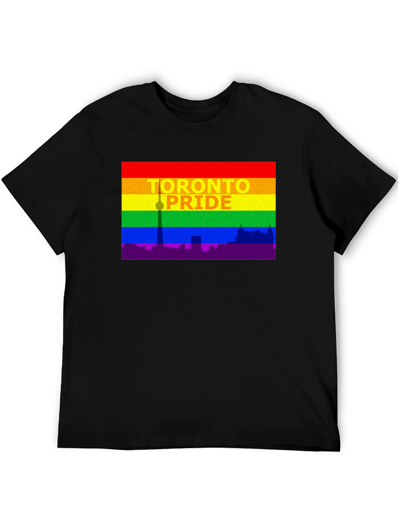 Toronto Pride T-Shirt - Cityscape Rainbow Tee
