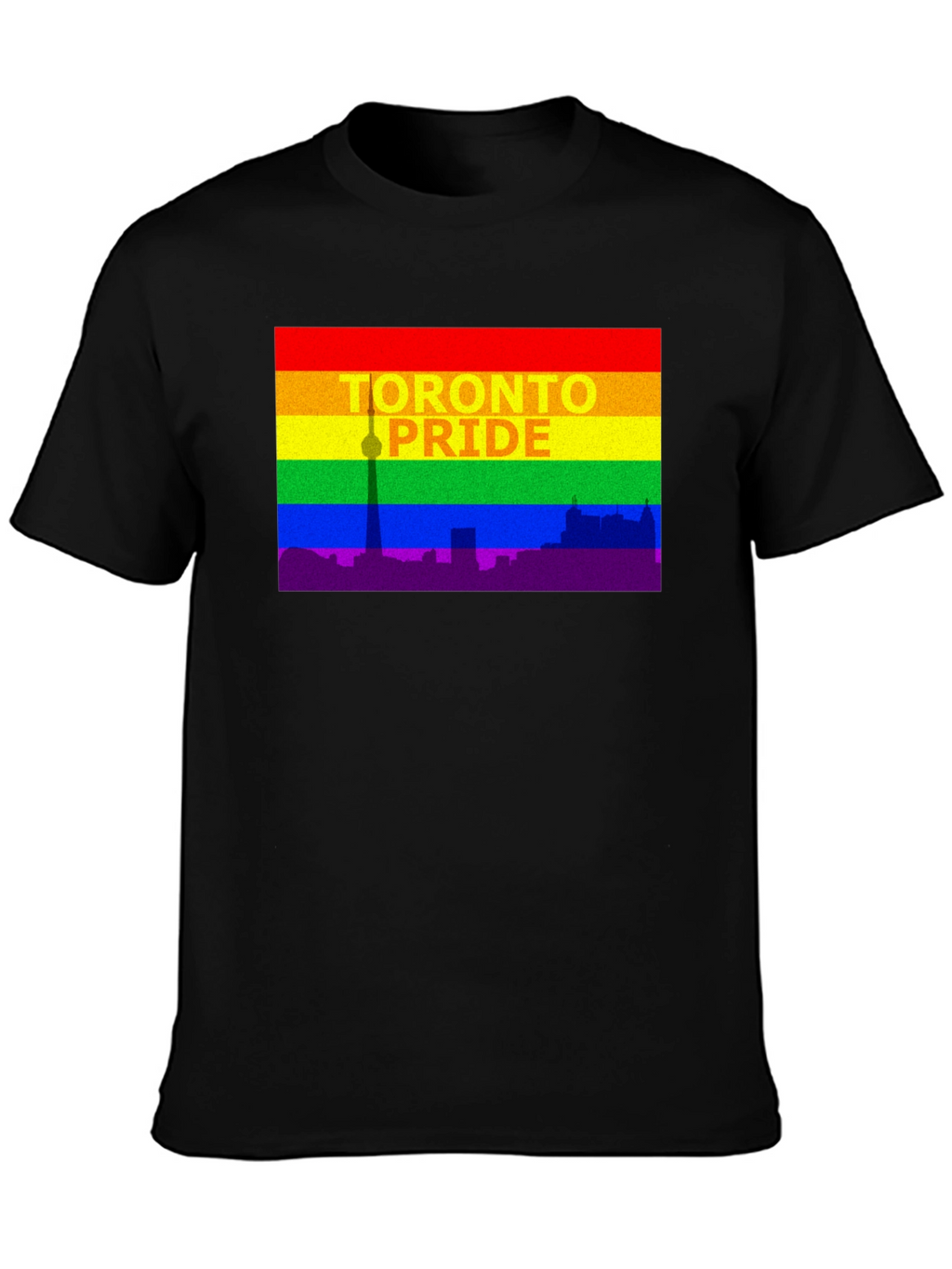 Toronto Pride T-Shirt - Cityscape Rainbow Tee