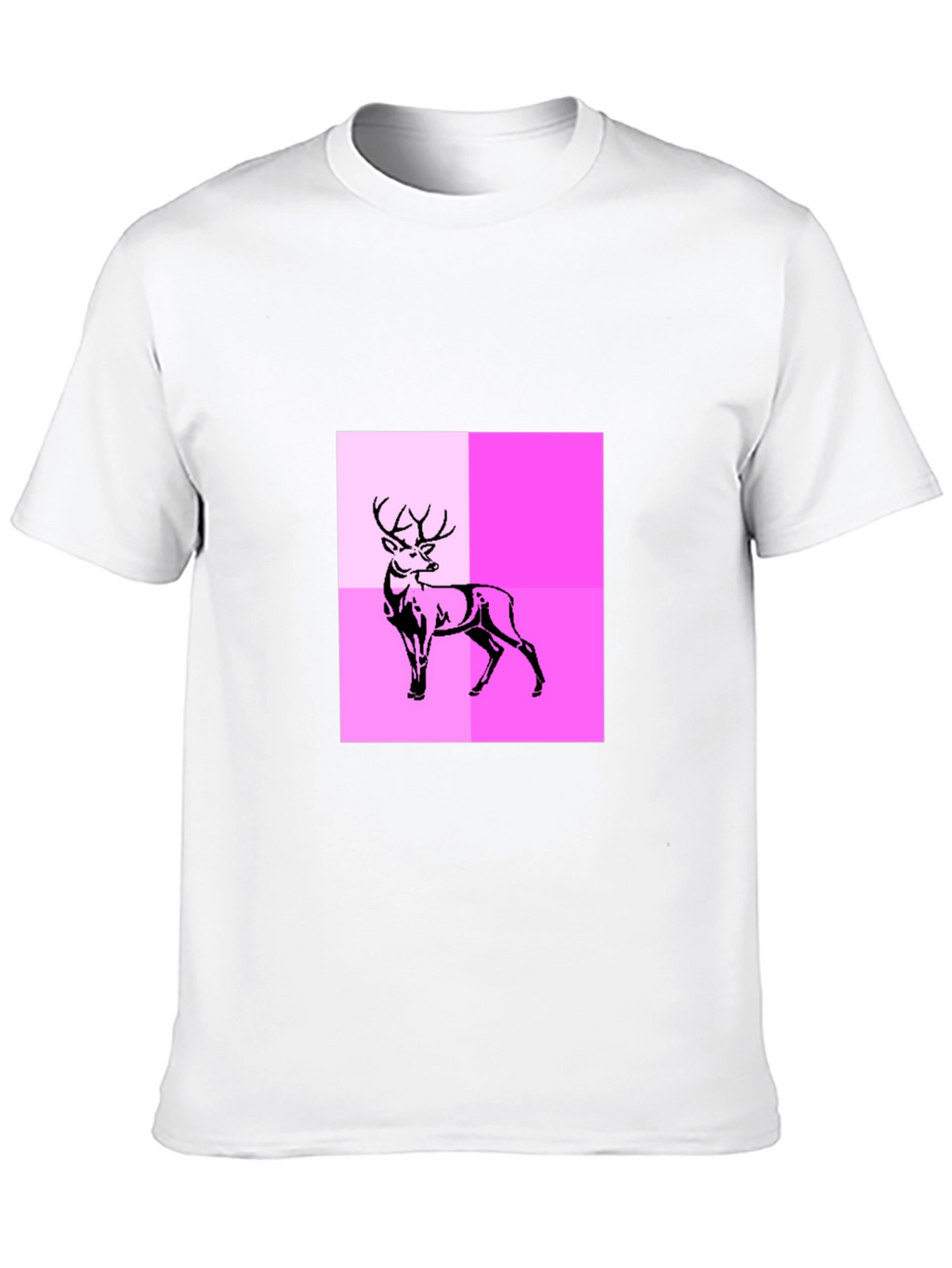 Deer Graphic Tee - Modern Abstract Design