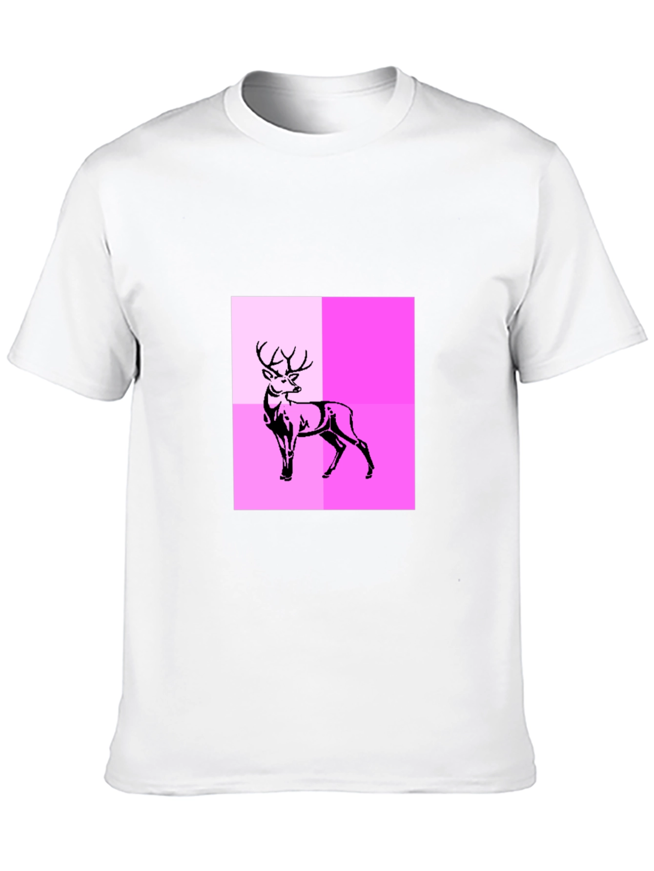 Deer Graphic Tee - Modern Abstract Design