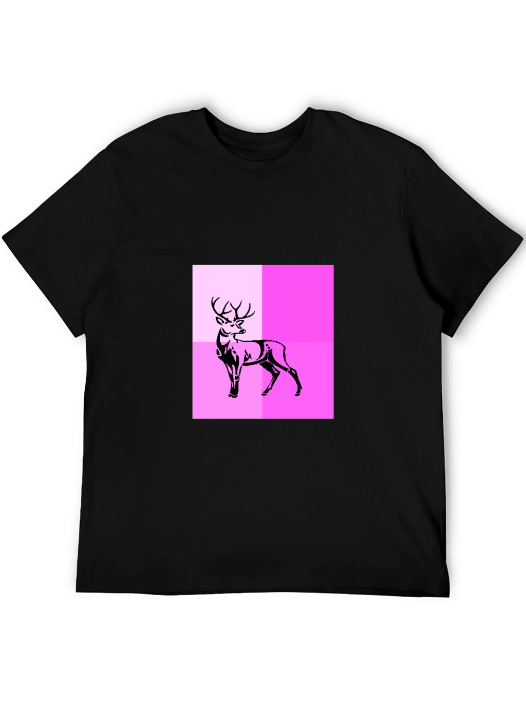 Deer Graphic Tee - Modern Abstract Design