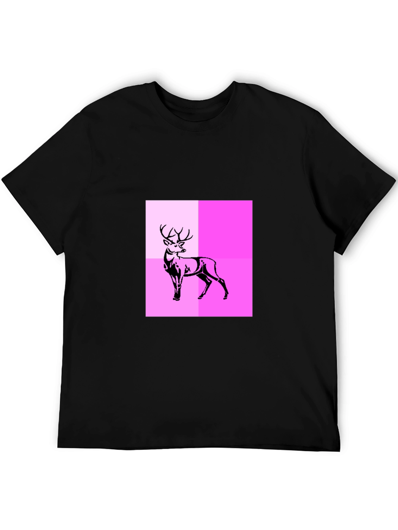 Deer Graphic Tee - Modern Abstract Design