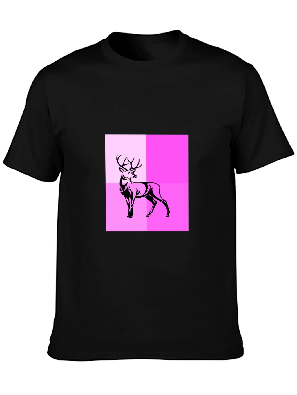 Deer Graphic Tee - Modern Abstract Design
