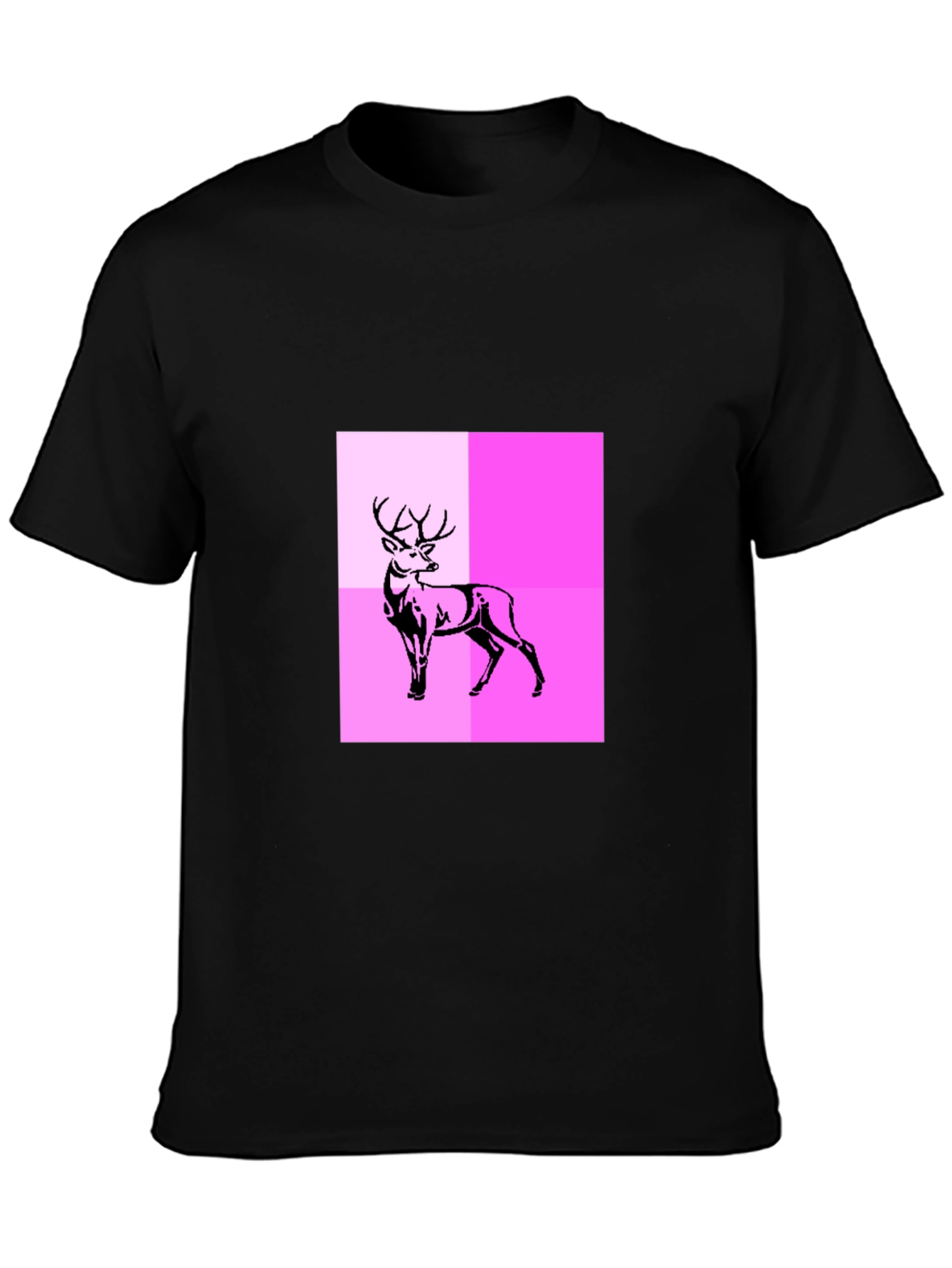 Deer Graphic Tee - Modern Abstract Design