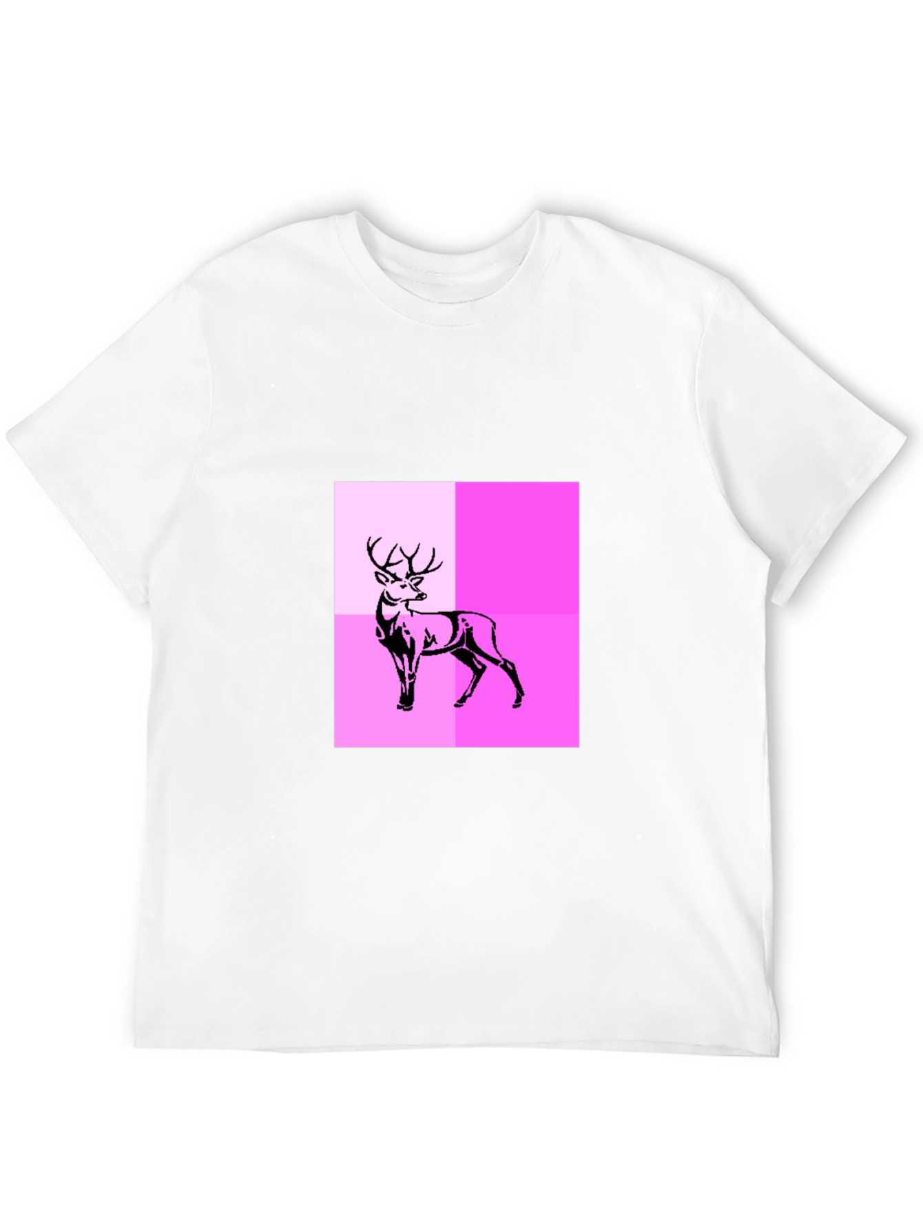 Deer Graphic Tee - Modern Abstract Design