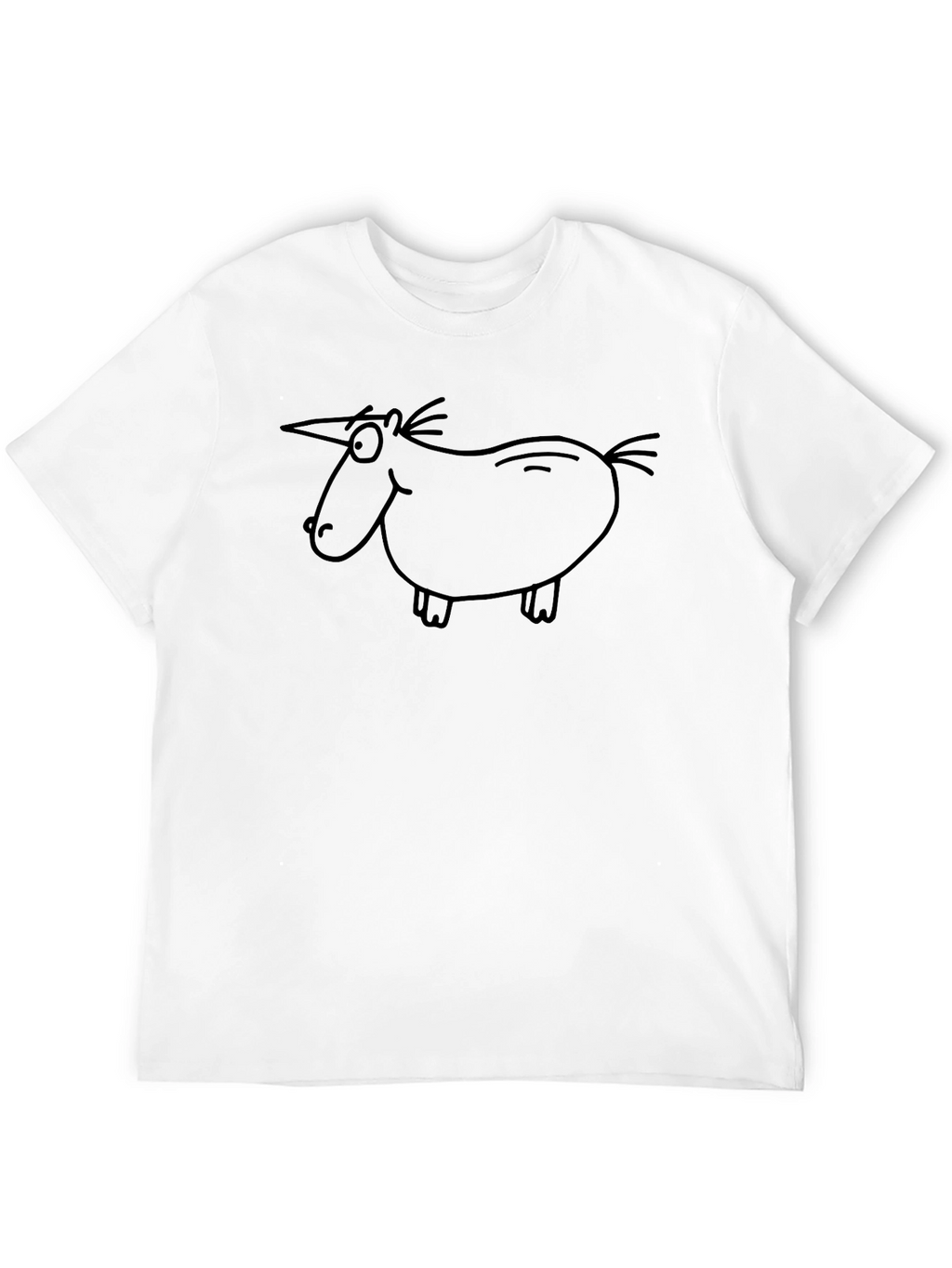 Unicorn Doodle Black T-Shirt