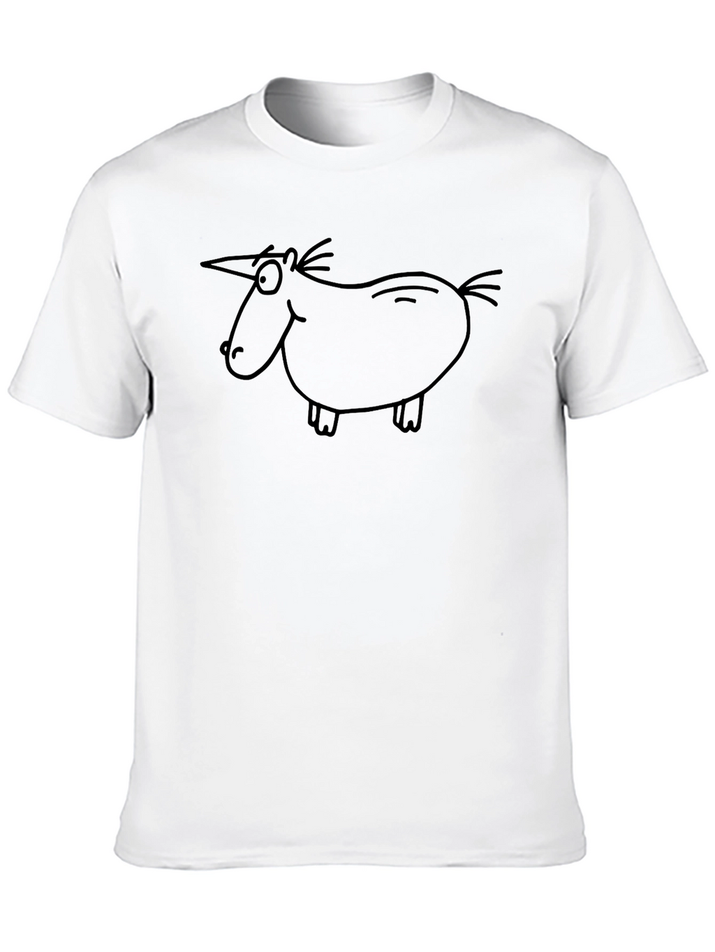 Unicorn Doodle Black T-Shirt