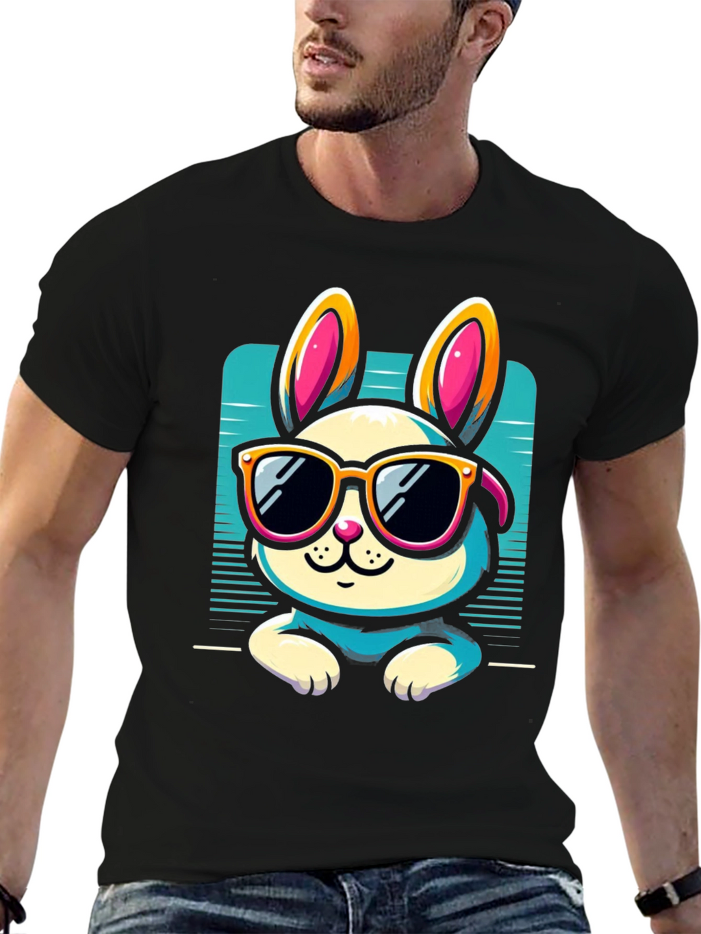 Cool Bunny Graphic Tee