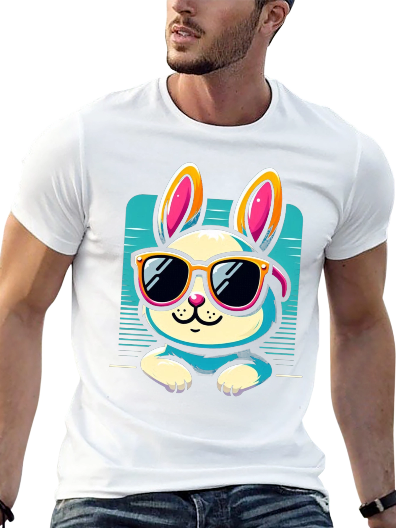 Cool Bunny Graphic Tee