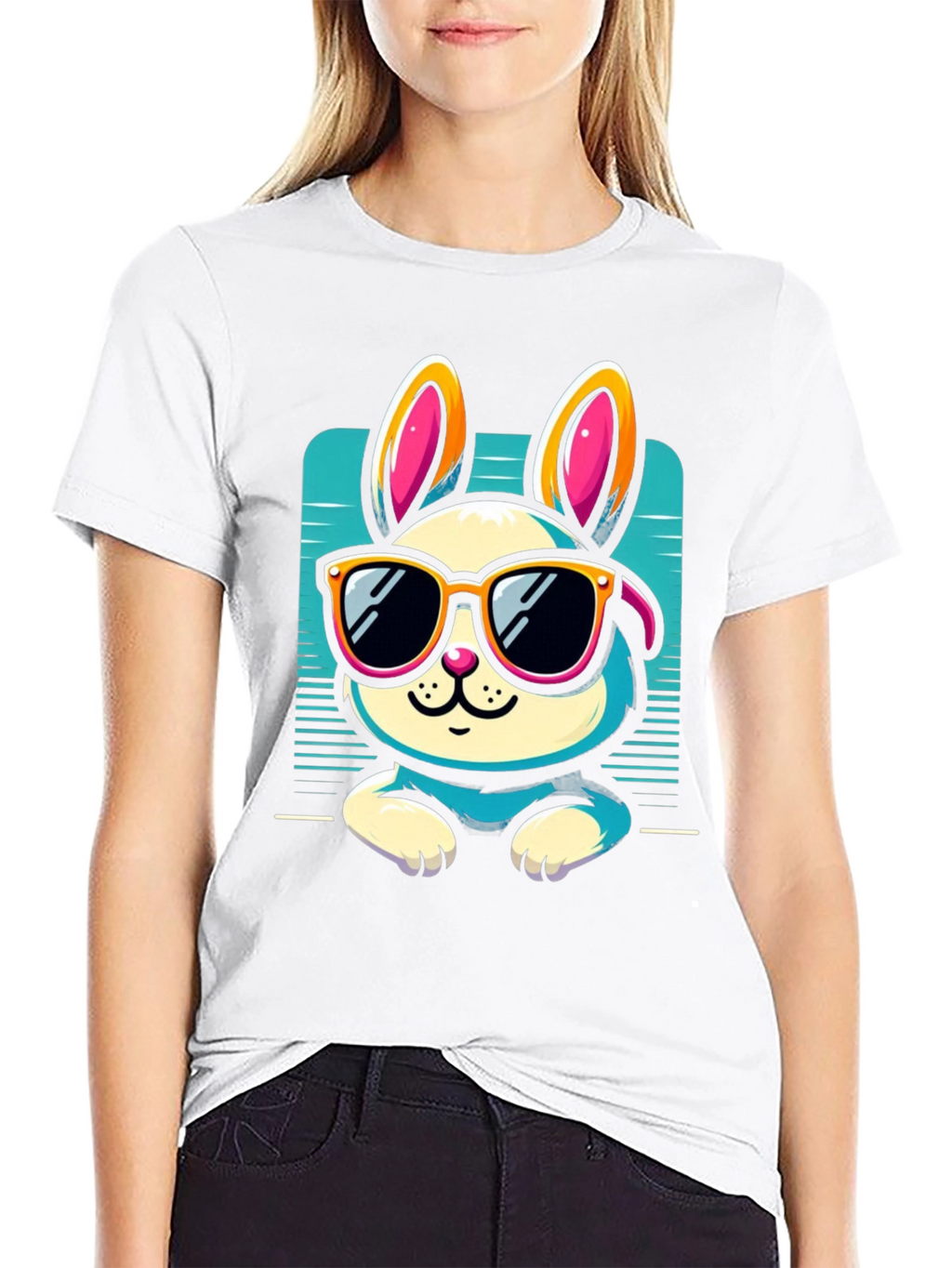 Cool Bunny Graphic Tee