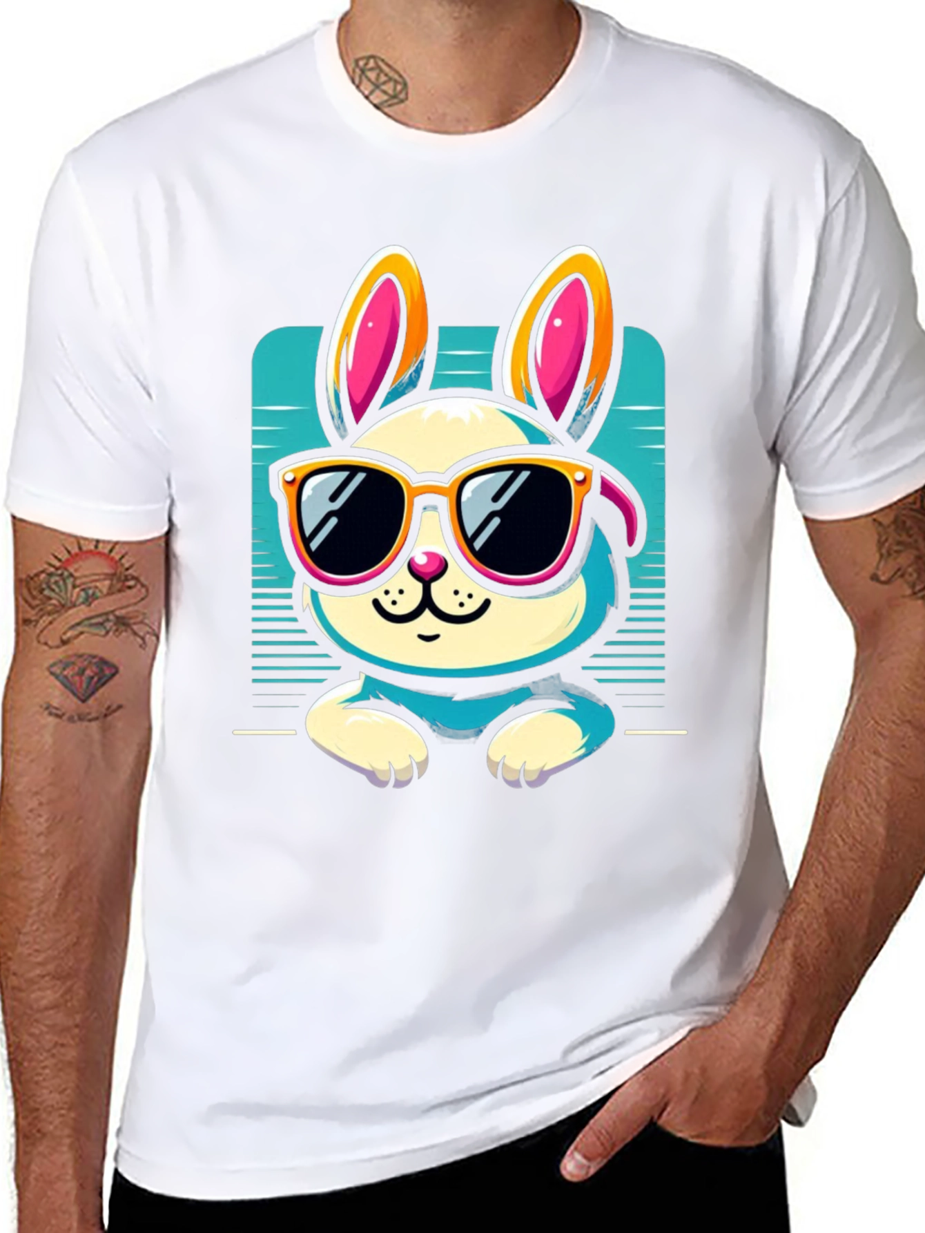 Cool Bunny Graphic Tee