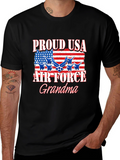 Proud USA Air Force Grandma T-Shirt