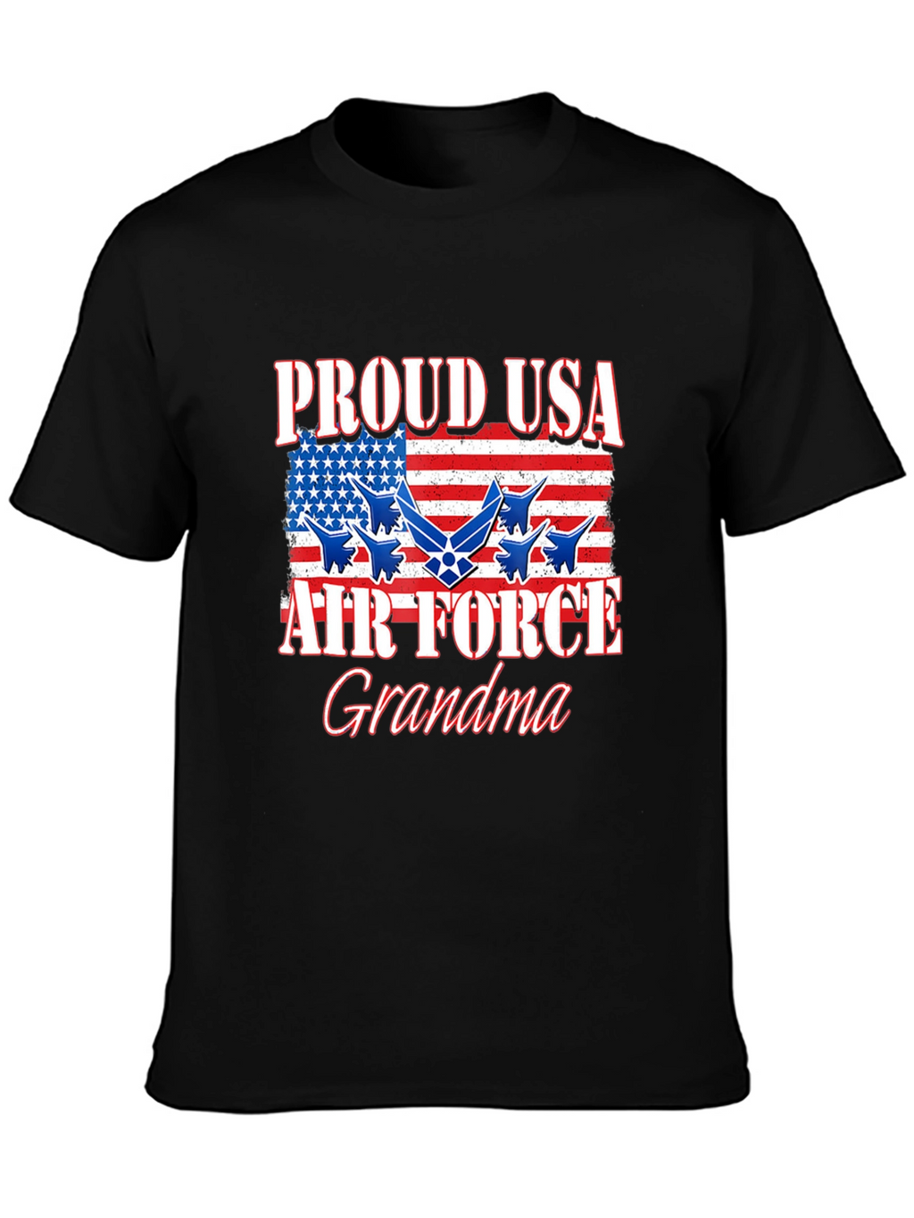 Proud USA Air Force Grandma T-Shirt