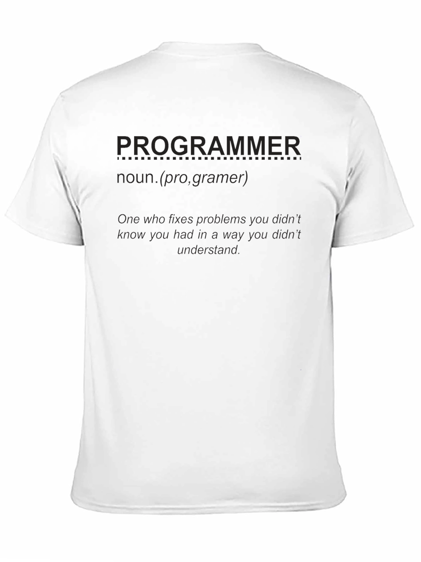Programmer Definition Black T-Shirt