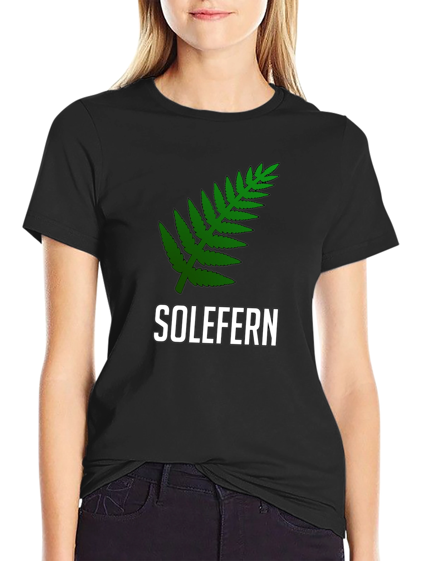 Solefern Graphic Tee - Black Cotton T-Shirt