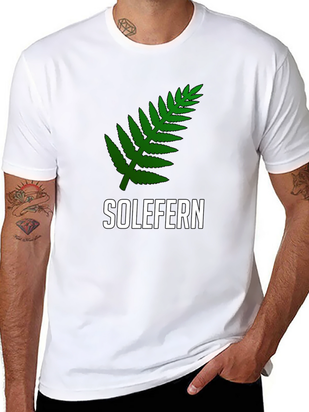 Solefern Graphic Tee - Black Cotton T-Shirt