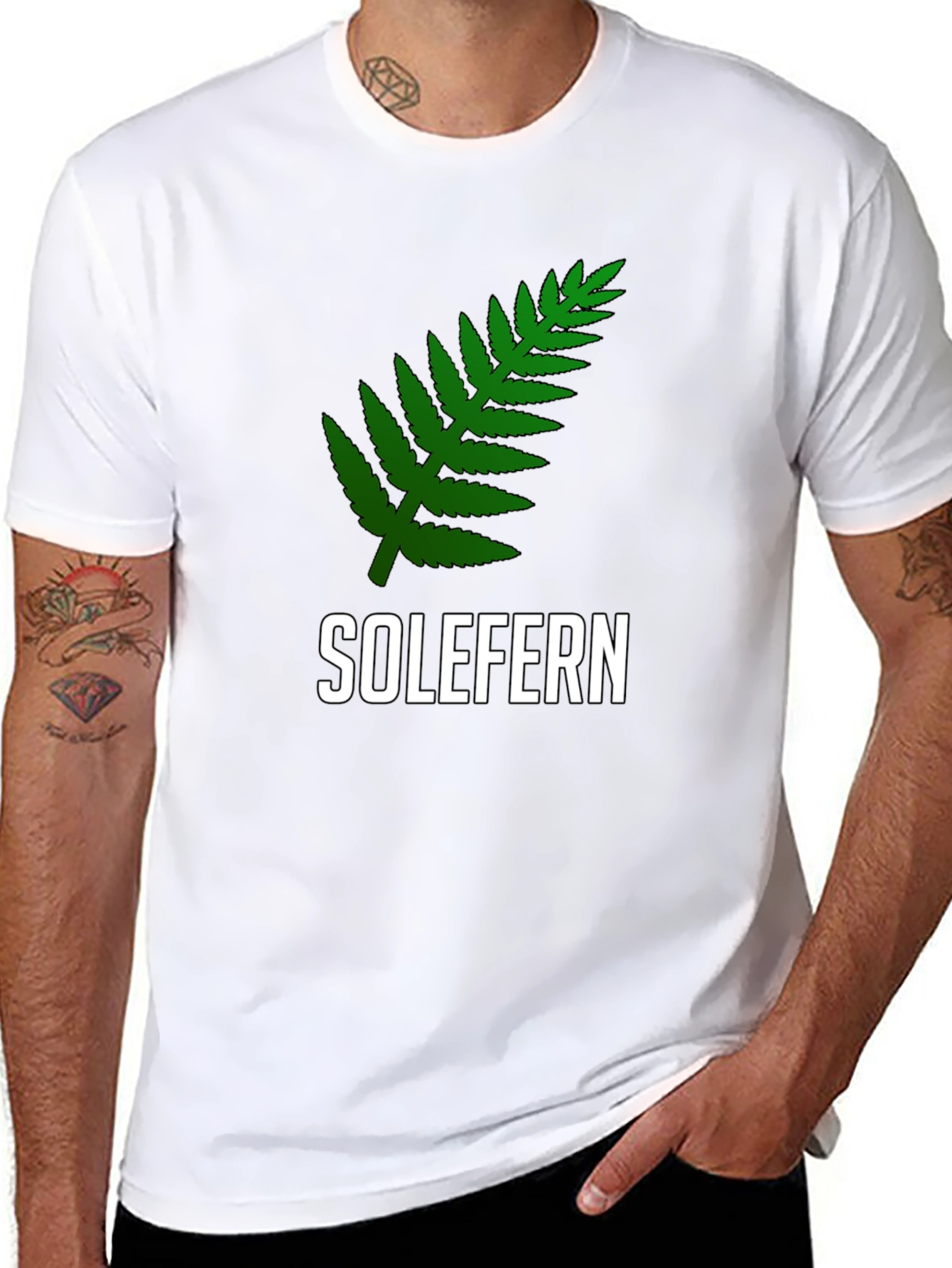 Solefern Graphic Tee - Black Cotton T-Shirt