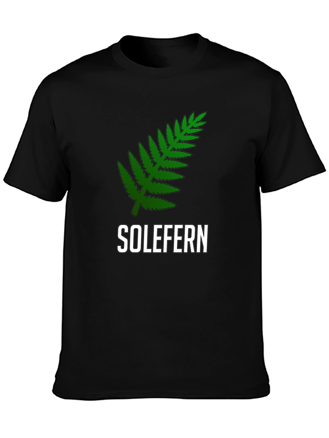 Solefern Graphic Tee - Black Cotton T-Shirt