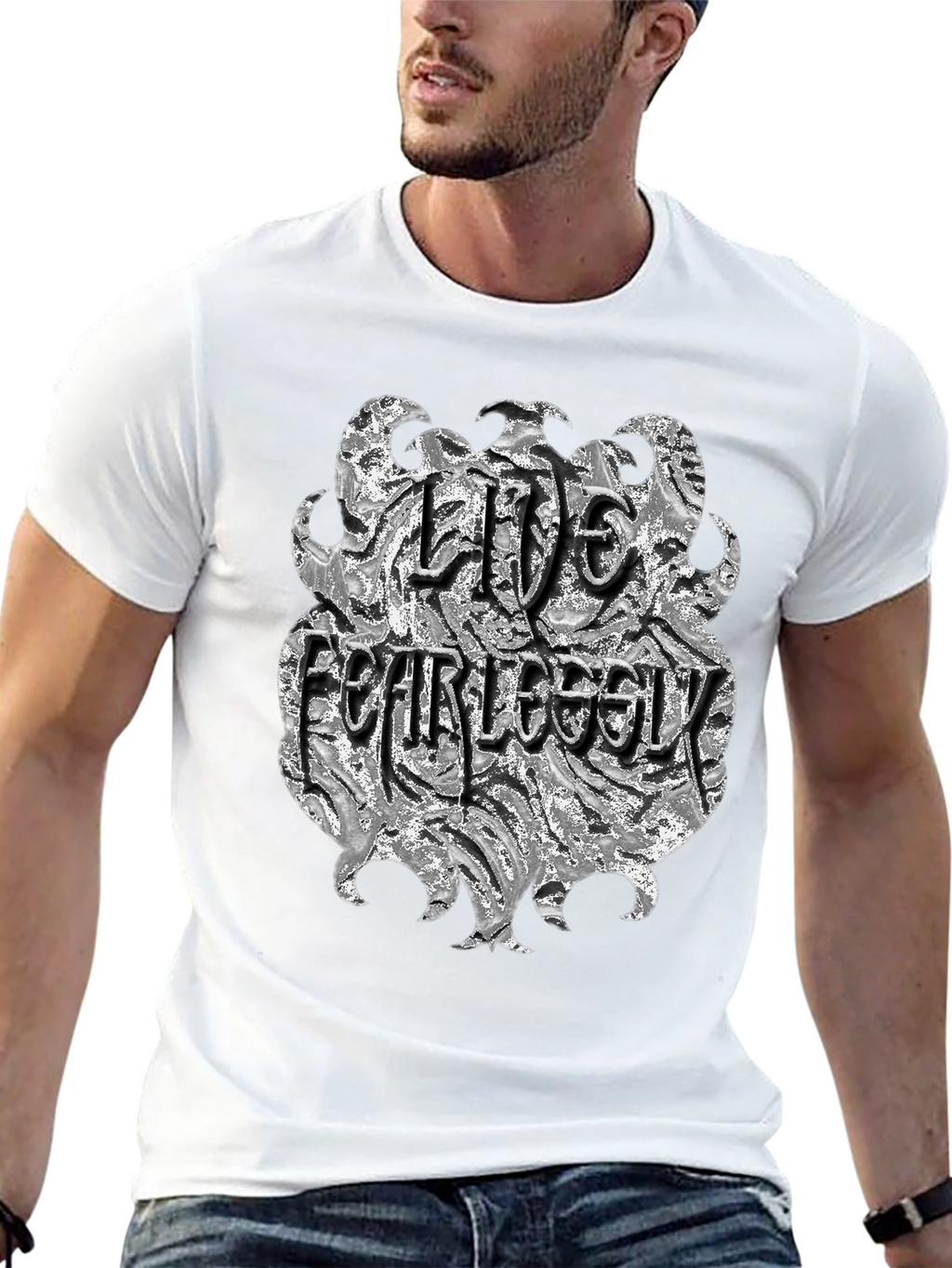 Live Fearlessly Graphic T-Shirt