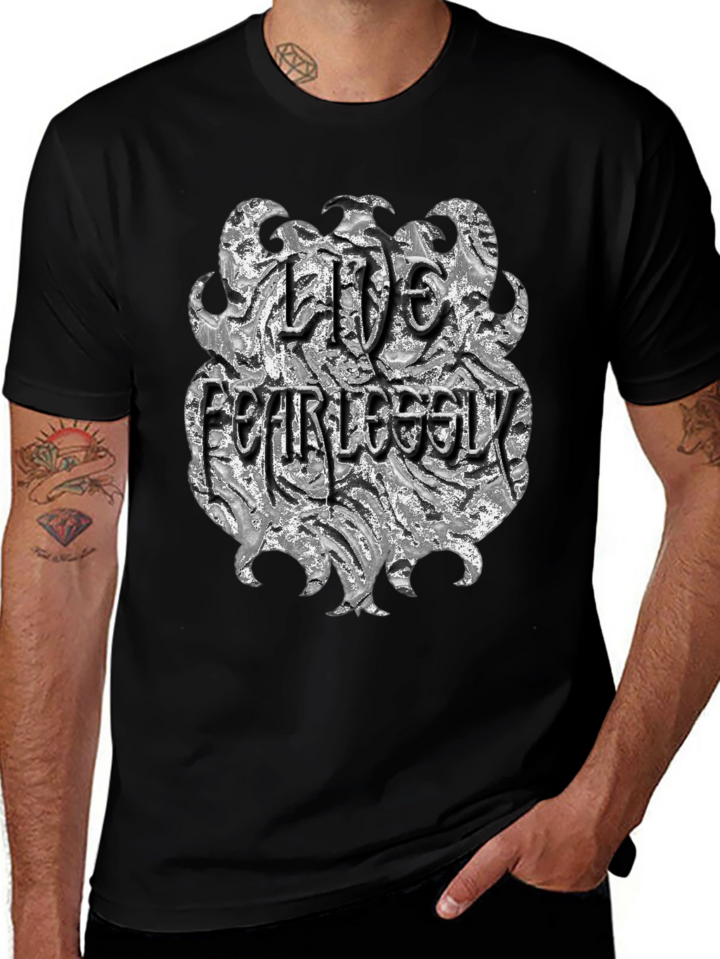 Live Fearlessly Graphic T-Shirt