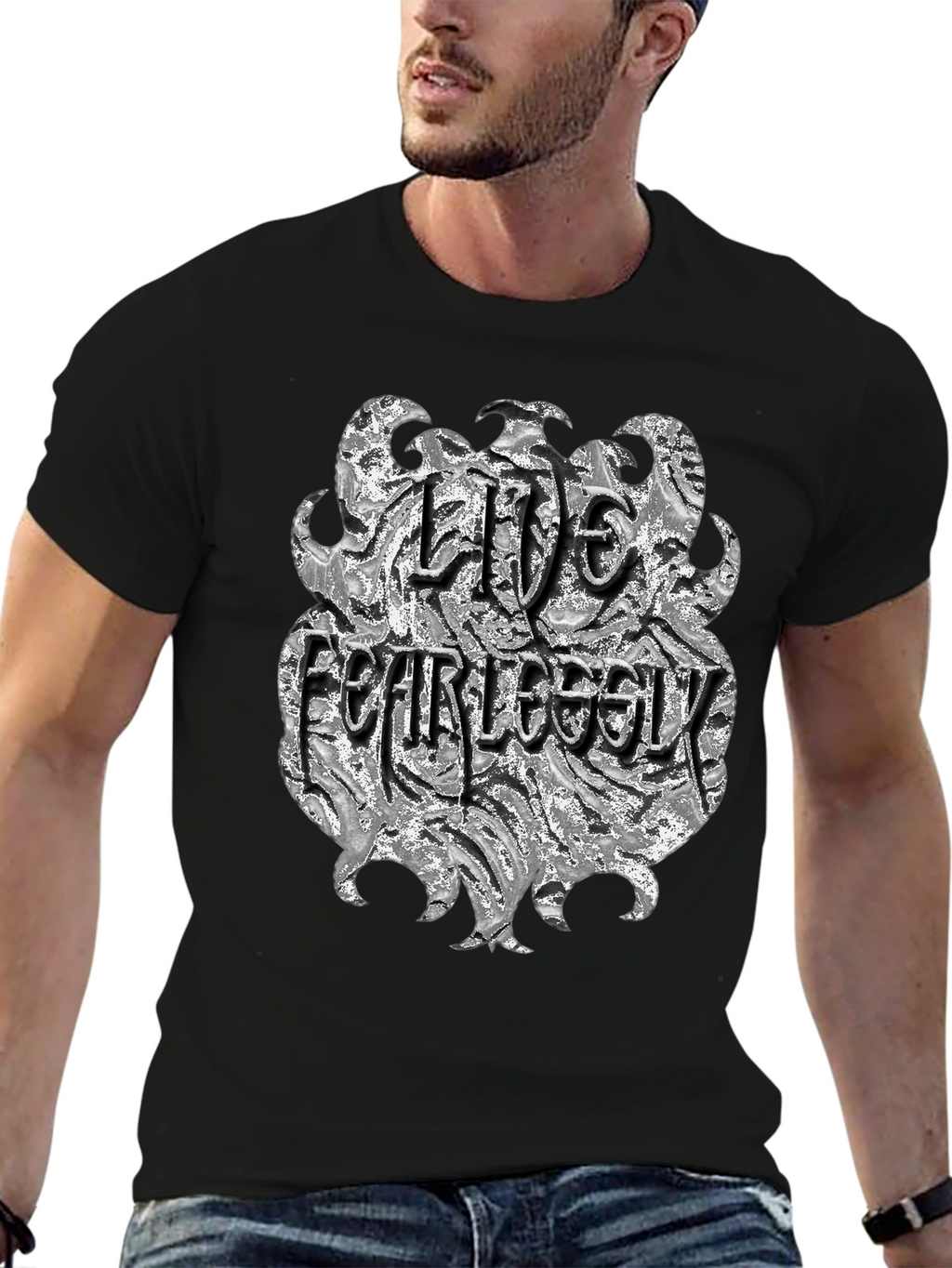Live Fearlessly Graphic T-Shirt