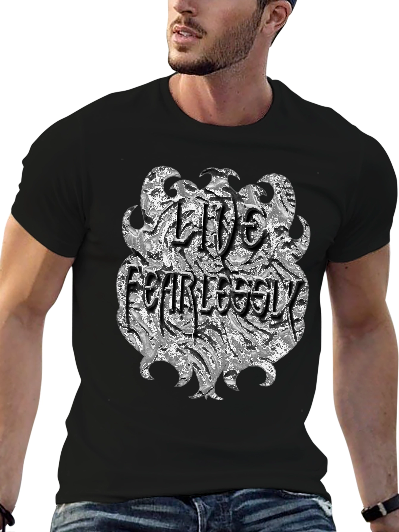 Live Fearlessly Graphic T-Shirt