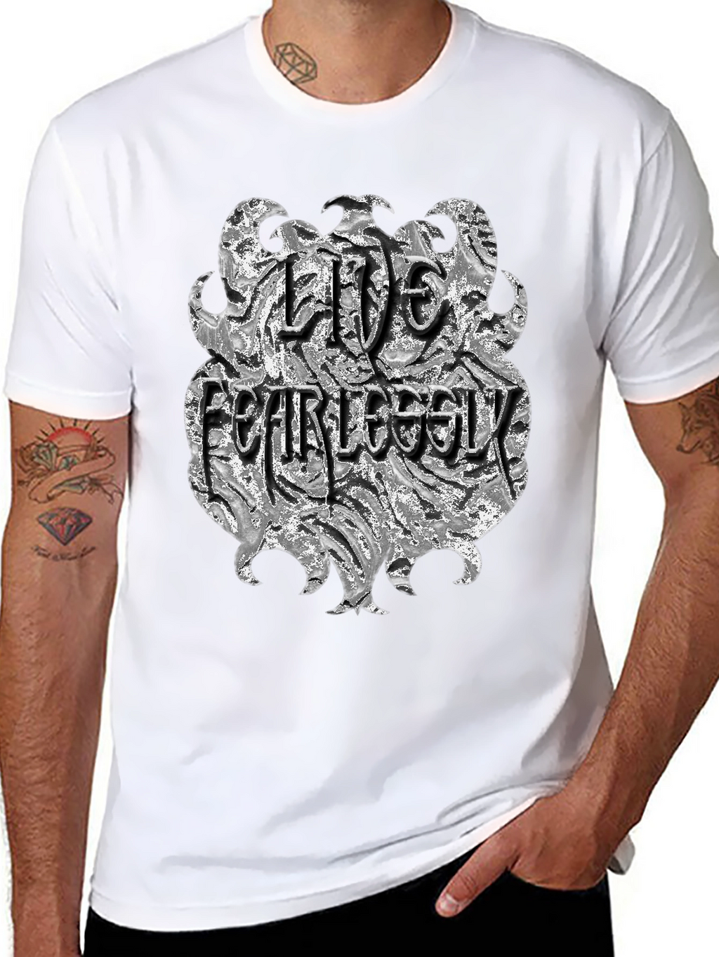 Live Fearlessly Graphic T-Shirt