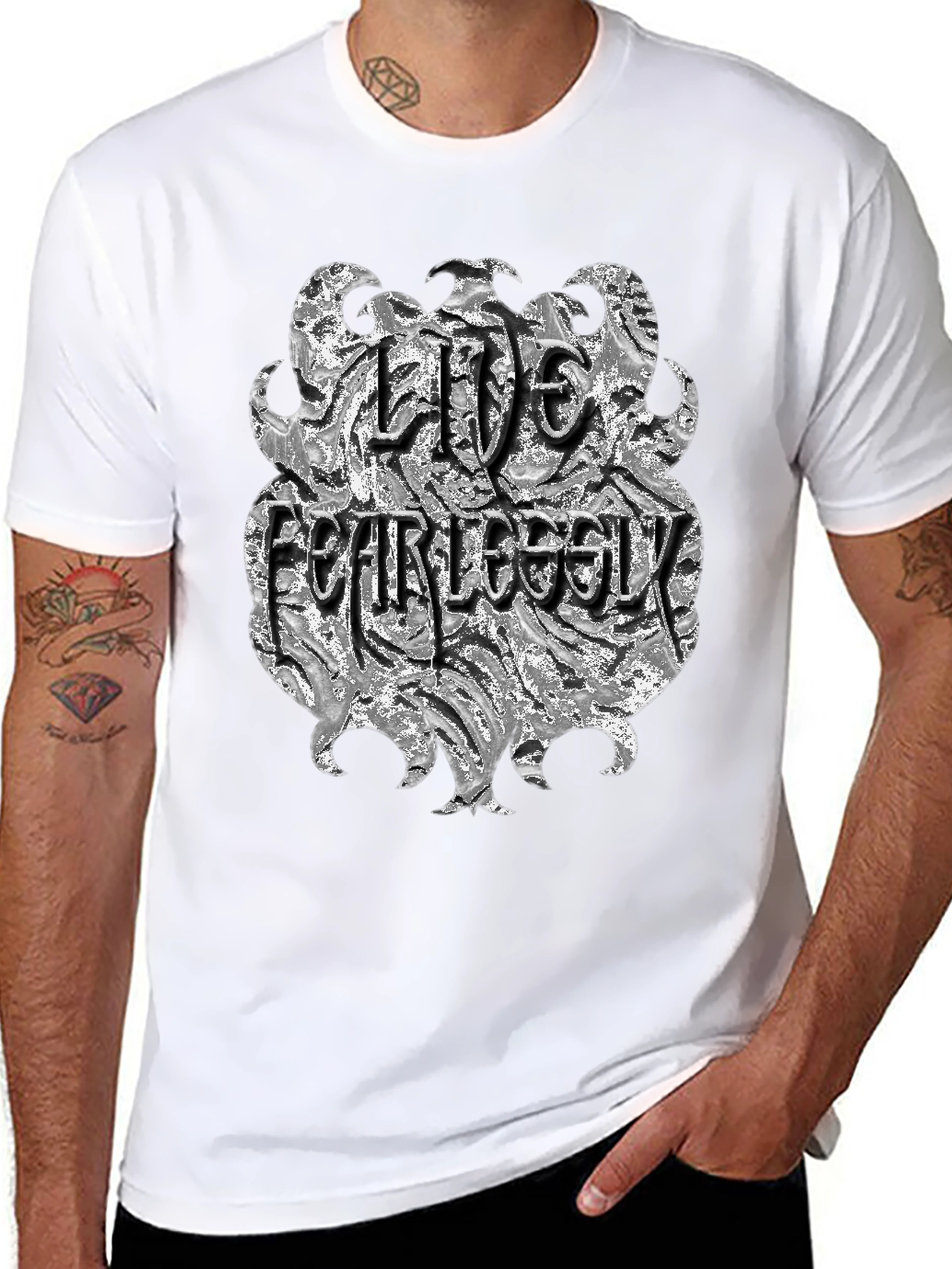 Live Fearlessly Graphic T-Shirt