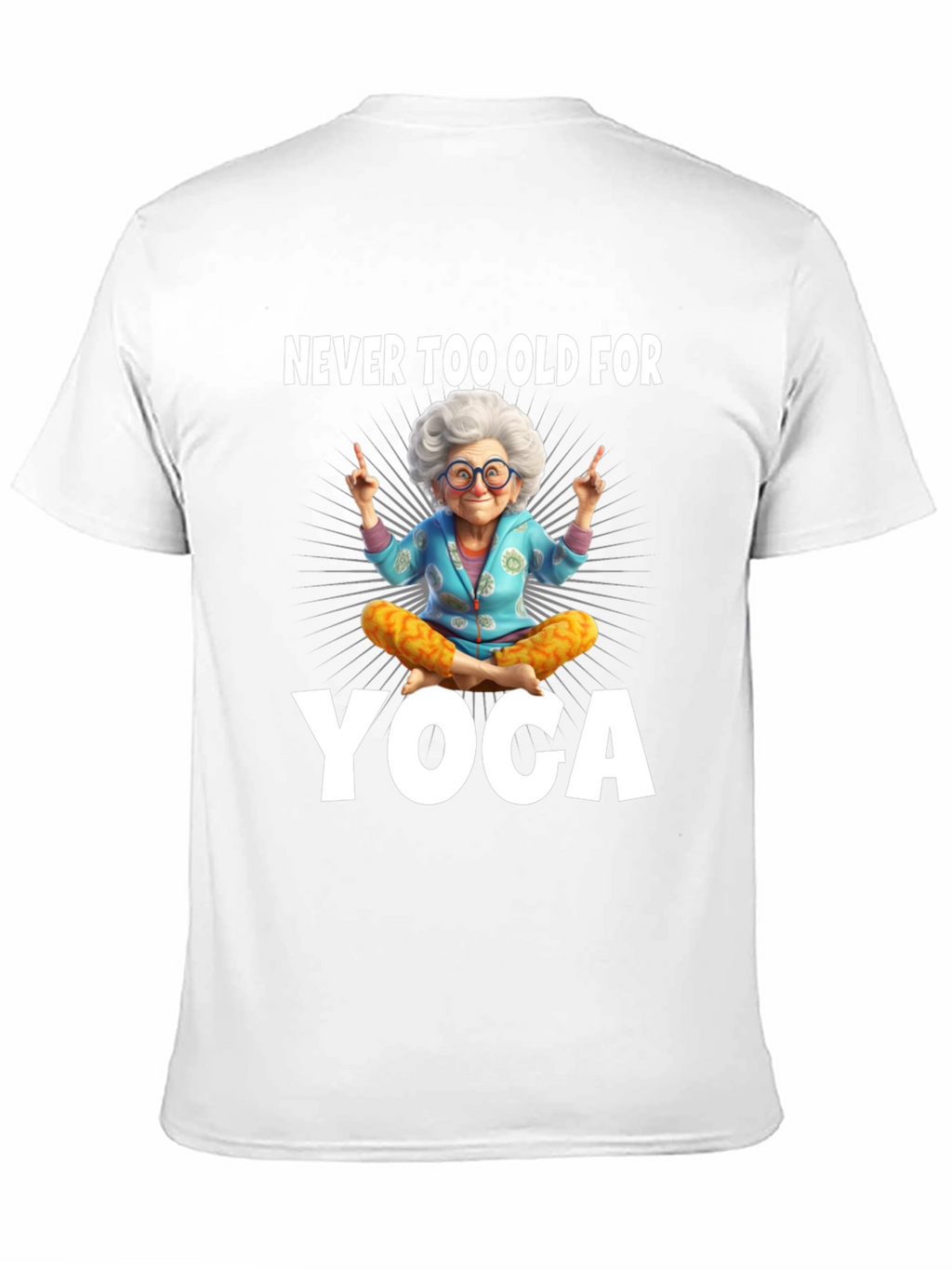 Never Too Old For Yoga Graphic Tee