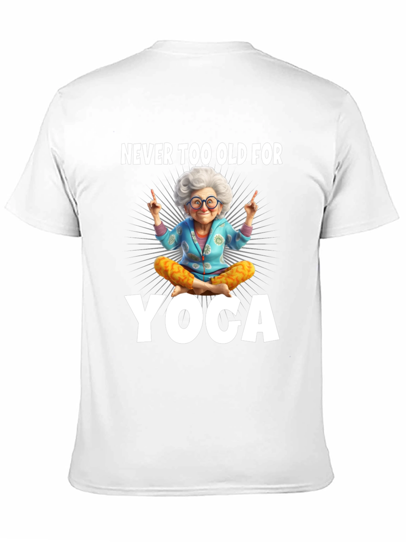 Never Too Old For Yoga Graphic Tee