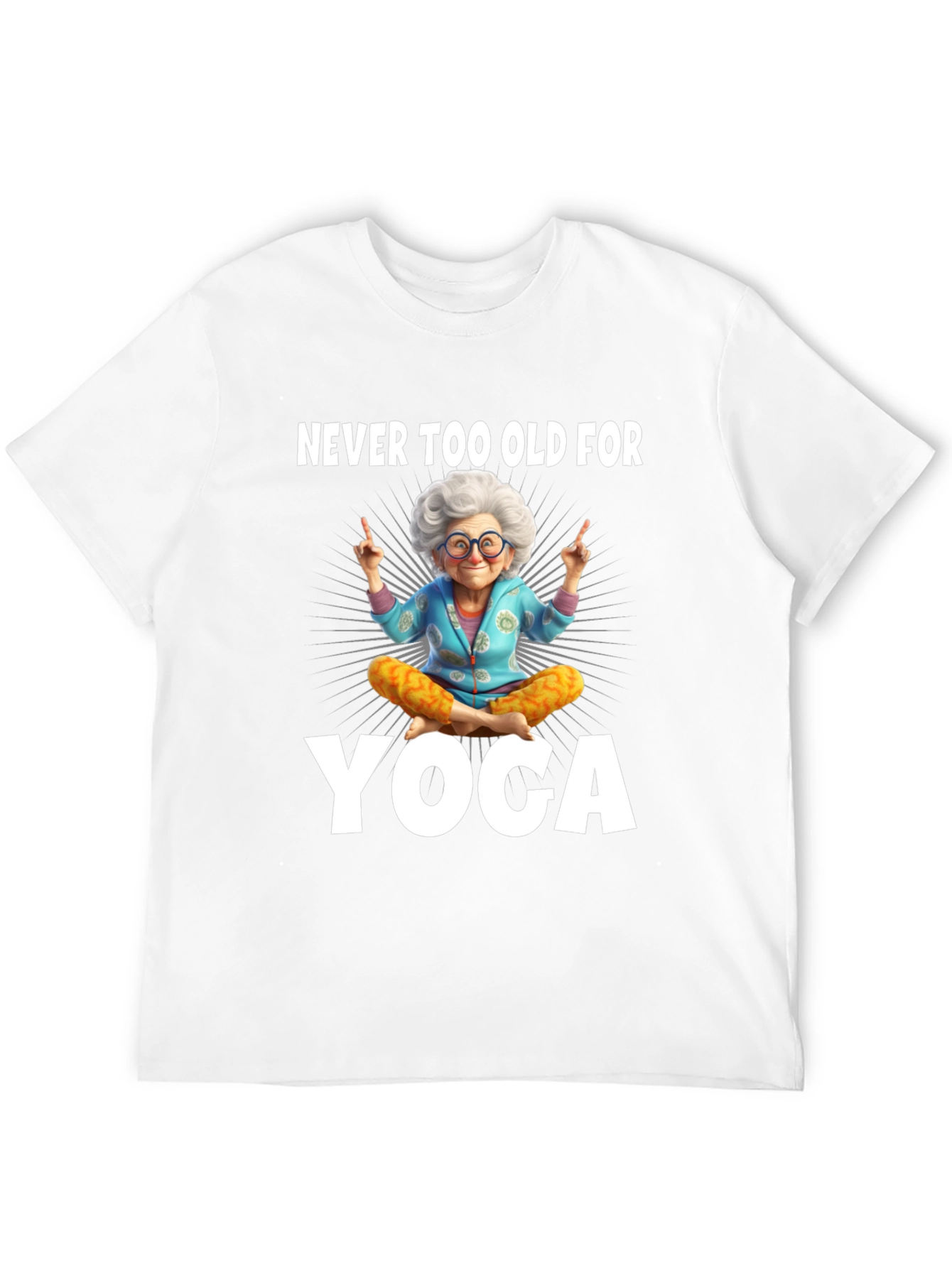 Never Too Old For Yoga Graphic Tee