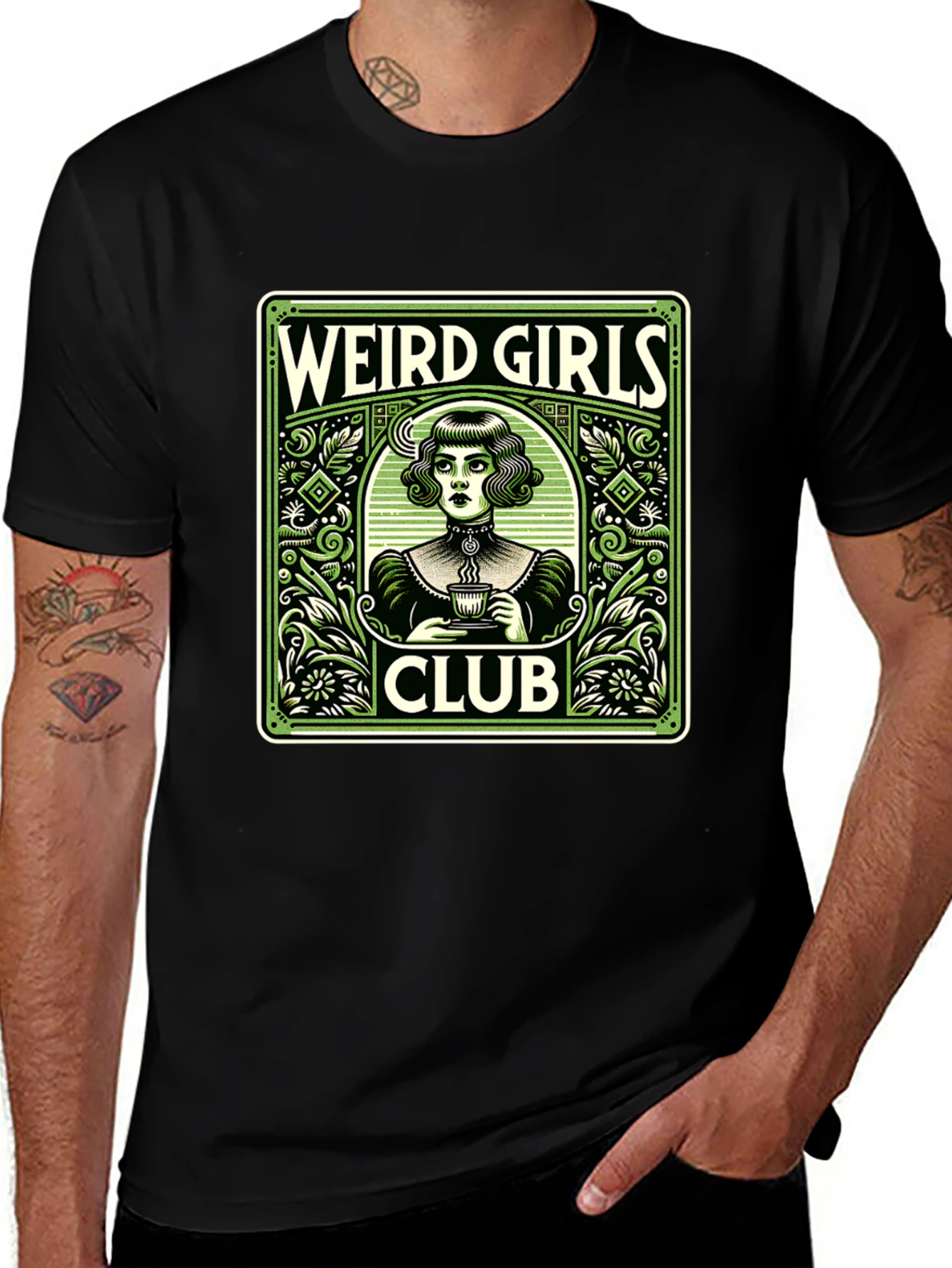 Weird Girls Club Graphic Tee - Retro Style