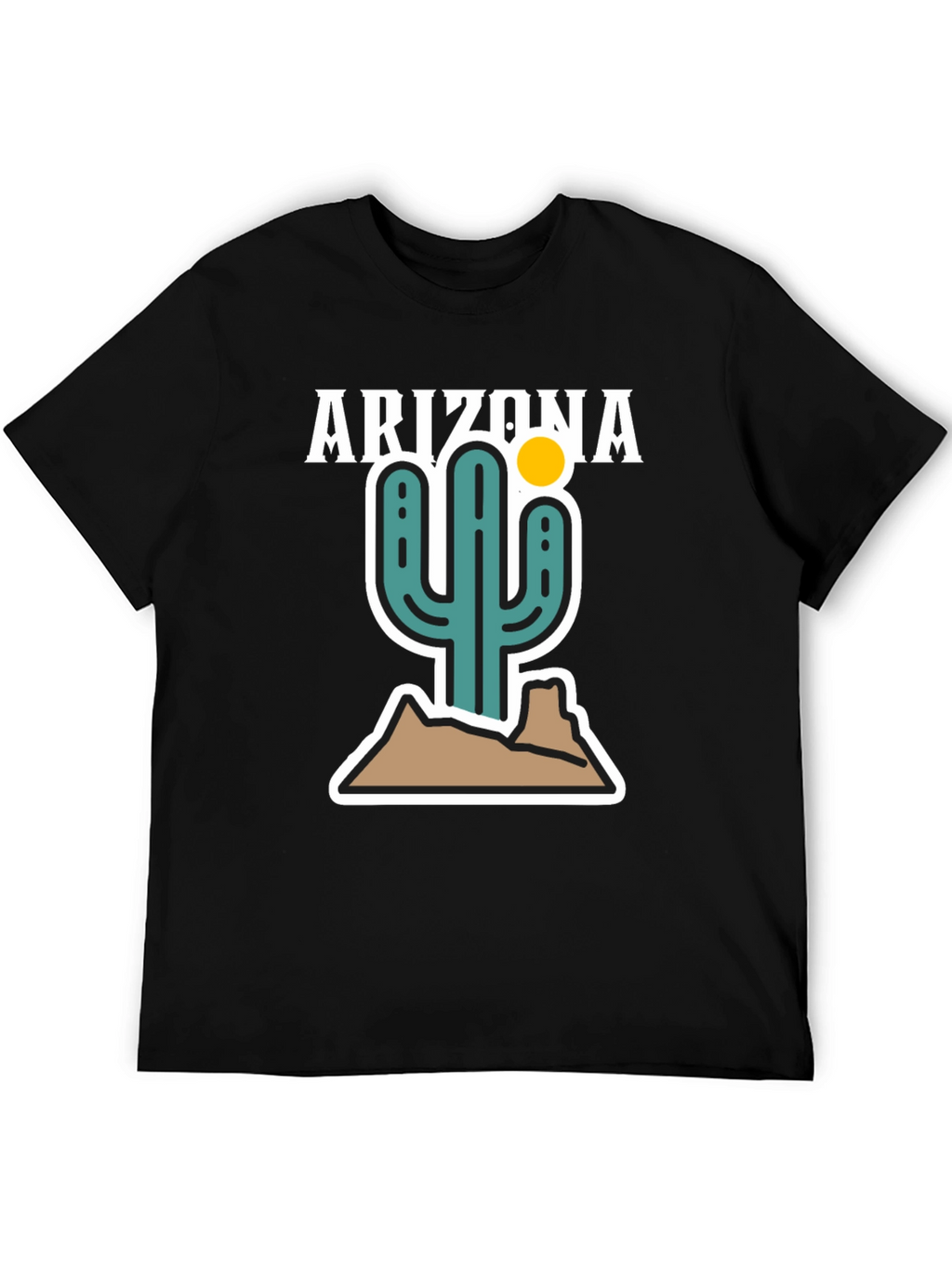 Arizona Cactus Graphic Tee - Desert Style Shirt