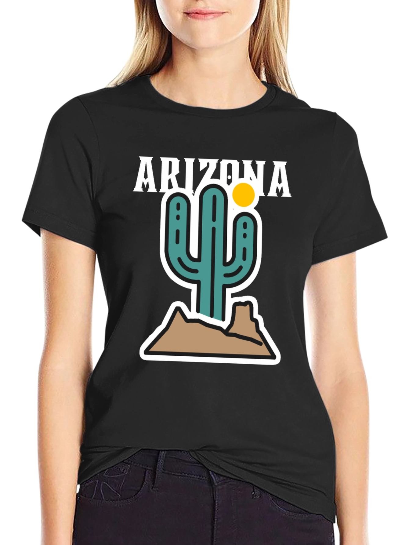Arizona Cactus Graphic Tee - Desert Style Shirt