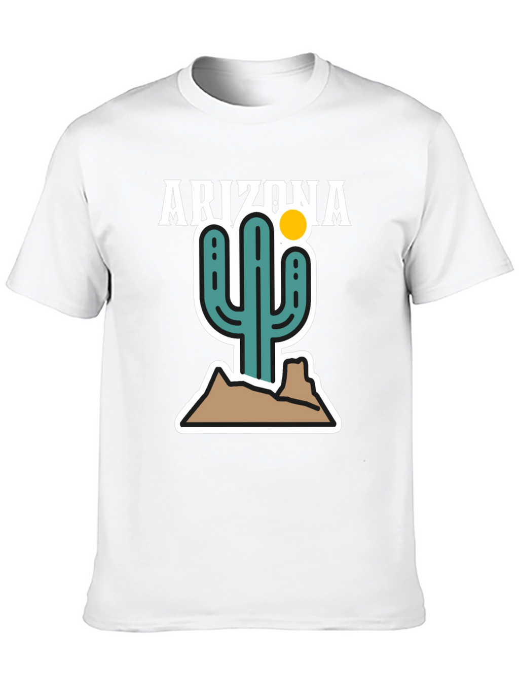 Arizona Cactus Graphic Tee - Desert Style Shirt