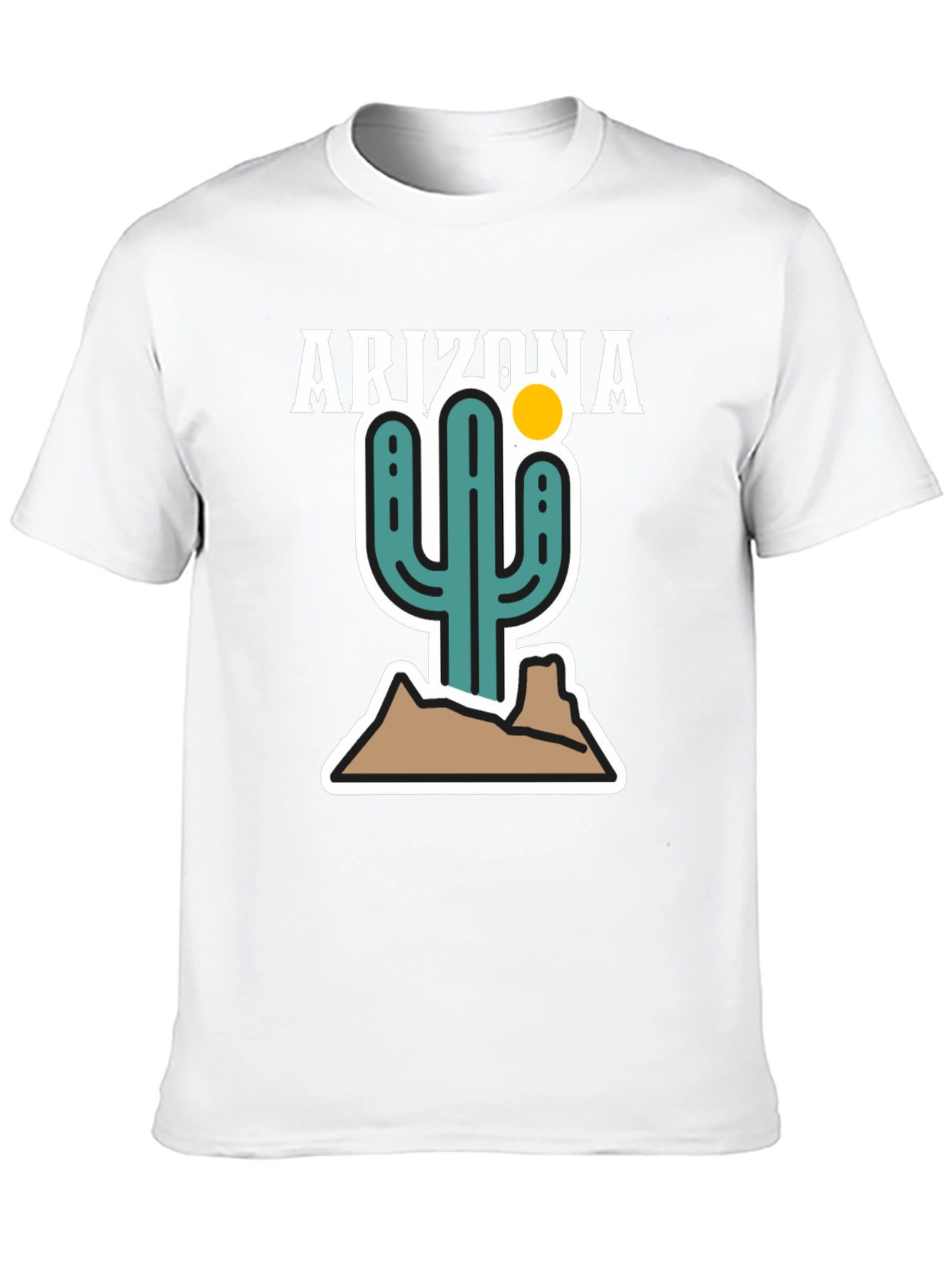 Arizona Cactus Graphic Tee - Desert Style Shirt
