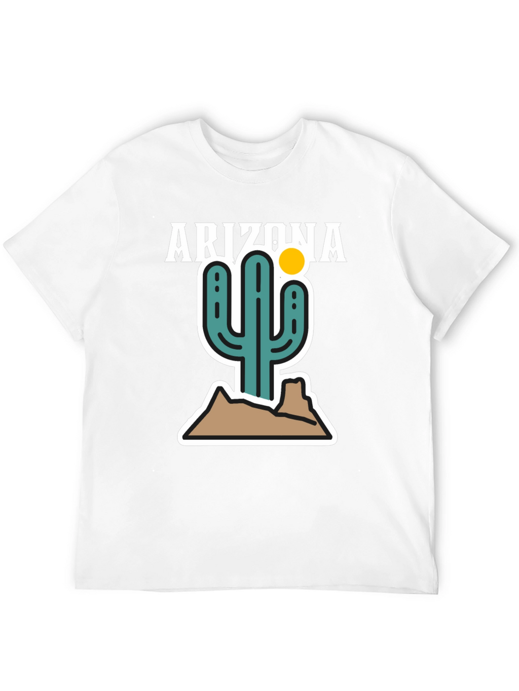 Arizona Cactus Graphic Tee - Desert Style Shirt