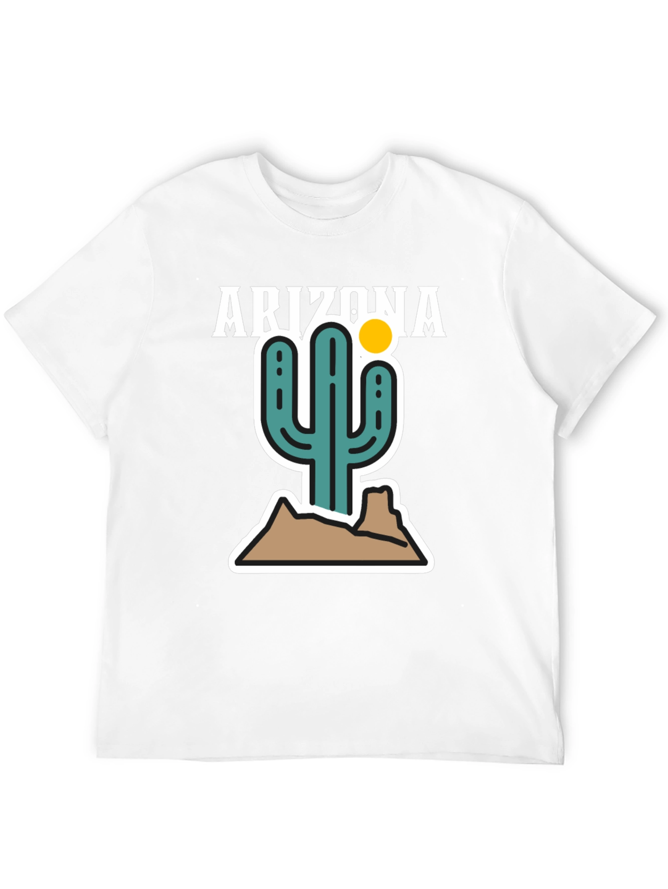 Arizona Cactus Graphic Tee - Desert Style Shirt