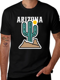 Arizona Cactus Graphic Tee - Desert Style Shirt