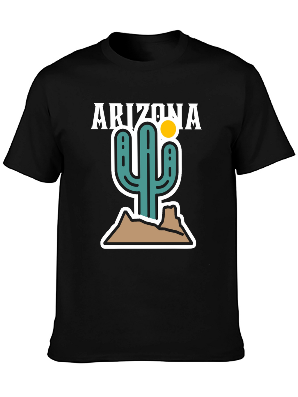 Arizona Cactus Graphic Tee - Desert Style Shirt