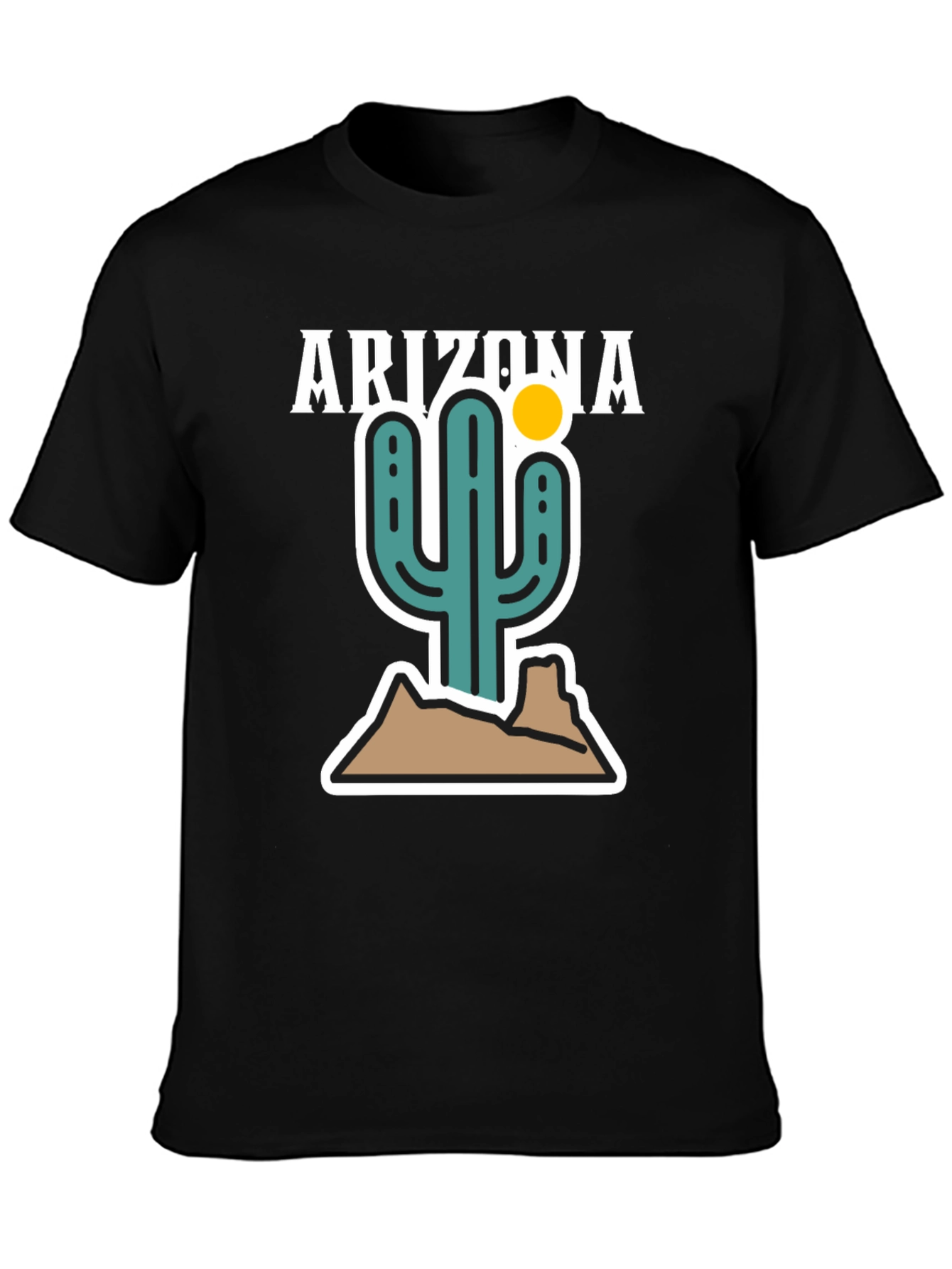 Arizona Cactus Graphic Tee - Desert Style Shirt