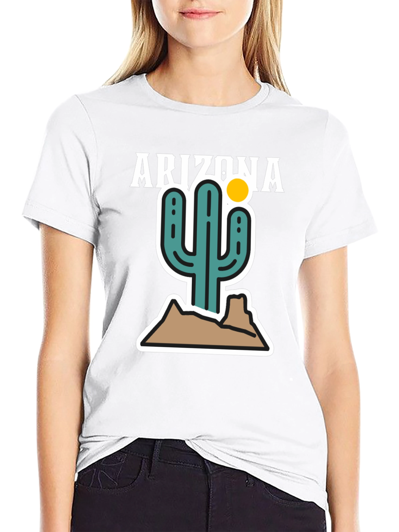 Arizona Cactus Graphic Tee - Desert Style Shirt