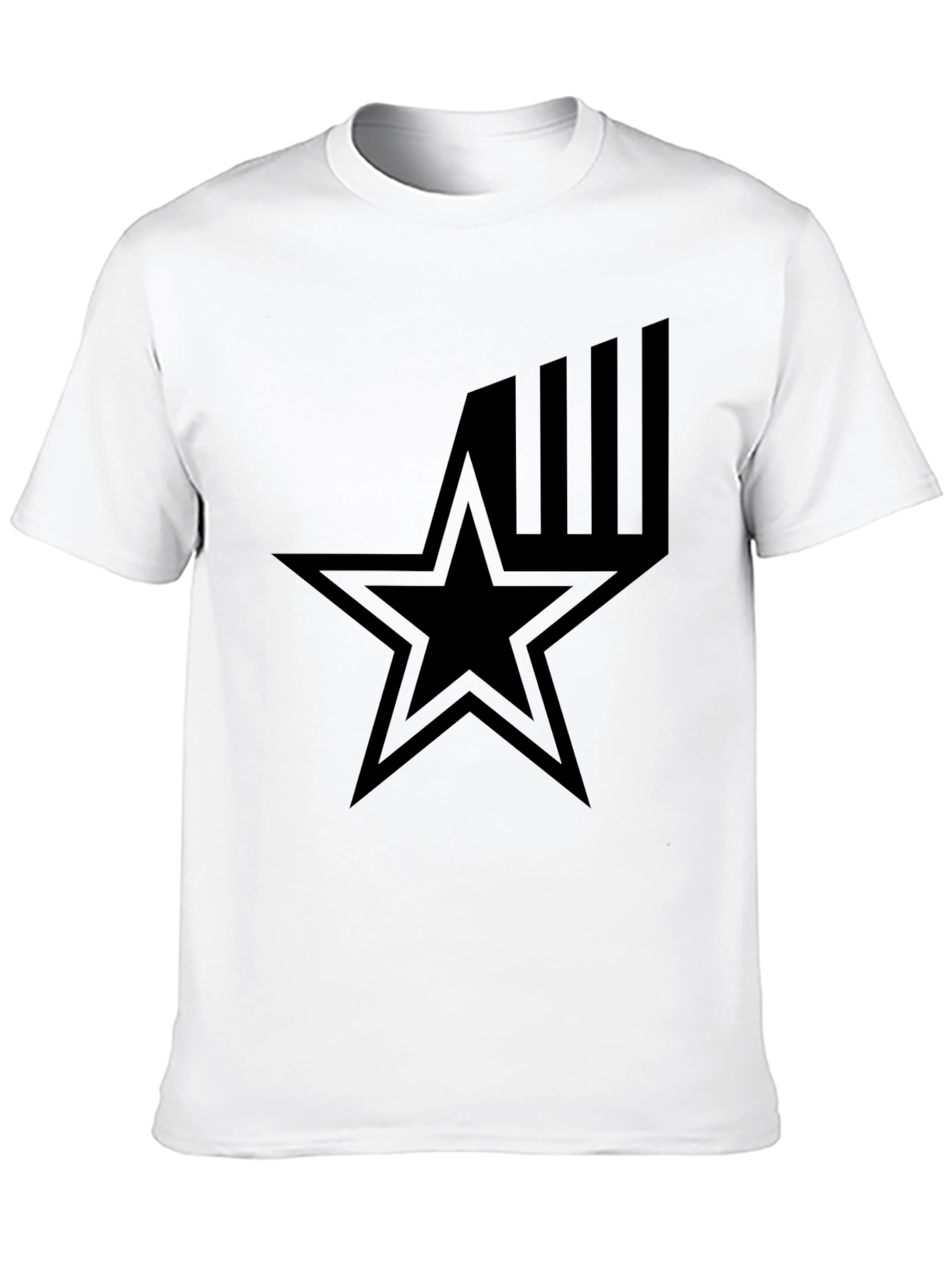 Star Graphic Black T-Shirt - Menswear Style
